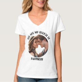 Personlig som du är min källa till lyckofoto t shirt