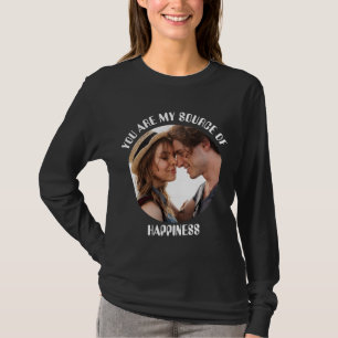 Personlig som du är min källa till lyckofoto t shirt