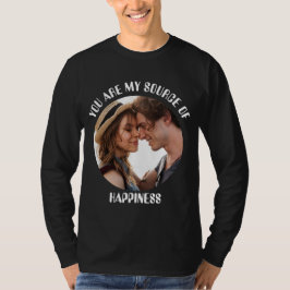 Personlig som du är min källa till lyckofoto t shirt