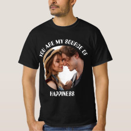 Personlig som du är min källa till lyckofoto t shirt