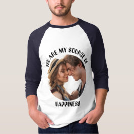 Personlig som du är min källa till lyckofoto t shirt