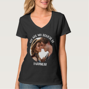 Personlig som du är min källa till lyckofoto t shirt
