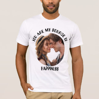 Personlig som du är min källa till lyckofoto t shirt