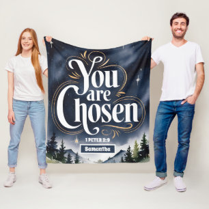 Personlig som du är vald till kristna kvinnor fleecefilt