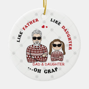 Personlig som Far som skratt Ornamet Julgransprydnad Keramik