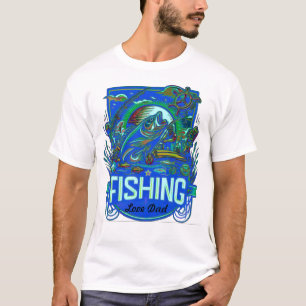 Personlig som fiskar t-skjorta t shirt