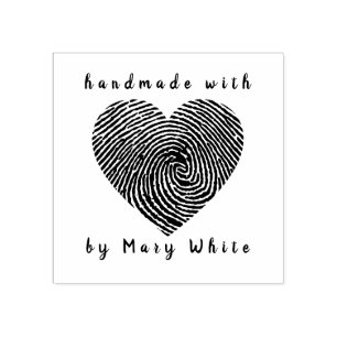 Personlig som hanteras med Kärlek fingeravtryckshj Stämpel