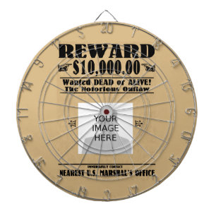 Personlig som vill dö eller ha levande Dartboard Darttavla