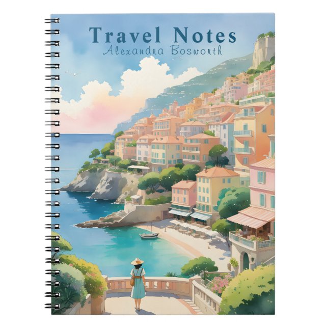 Personlig Sommar i Frankrike Travel Notebook - Anteckningsbok (Framsidan)