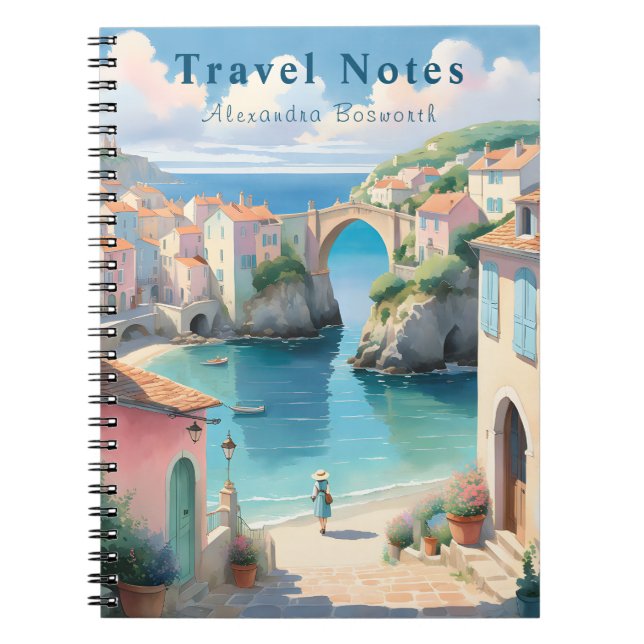 Personlig Sommar i Frankrike Travel Notebook - Anteckningsbok (Framsidan)