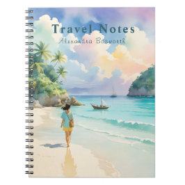 Personlig Sommar på Beach Travel Notebook - Anteckningsbok