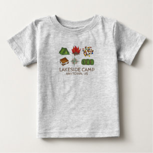 Personlig Sommarcamping Camping Tält Campfire T-shirt