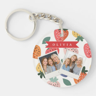 Personlig sommarfärgad jordgubbdesign