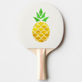 Personlig Sommarfoil Guld Geometric Pineapple. Pingisracket