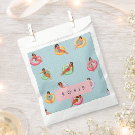 Personlig Sommarkvinnor Flyter på Bassäng