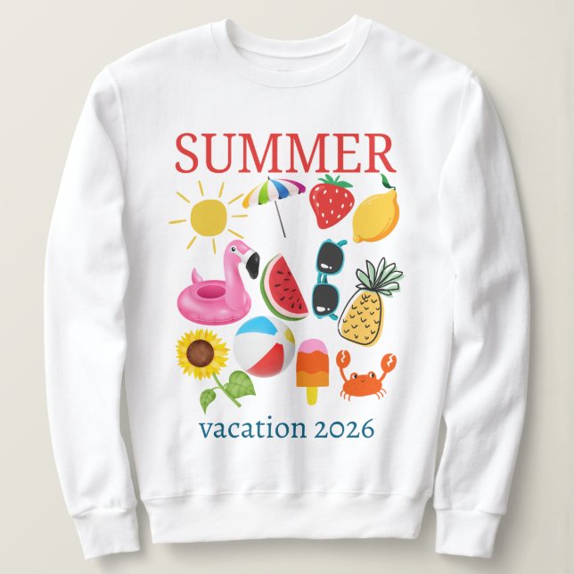 Personlig sommarlovsdesign  t shirt (Design framsida)