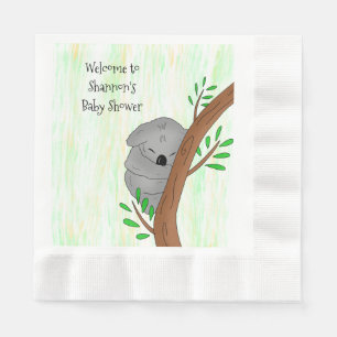 Personlig Sömnig Koala Bear ThMB Shower Pappersservett