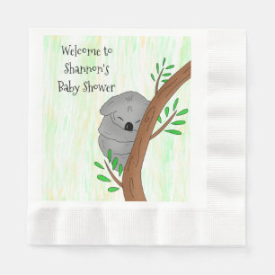 Personlig Sömnig Koala Bear ThMB Shower Pappersservett