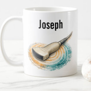Personlig Sonografiprobe Ljudvågor Namn Kaffemugg