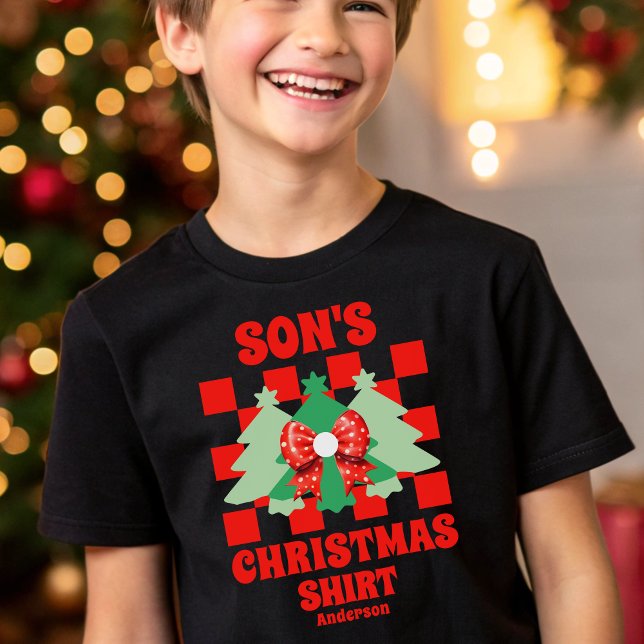 Personlig Son's jul Shirt T Shirt (Skapare uppladdad)