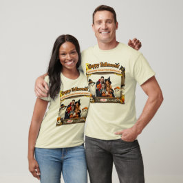 Personlig söß familj Halloween-fotografiram T Shirt