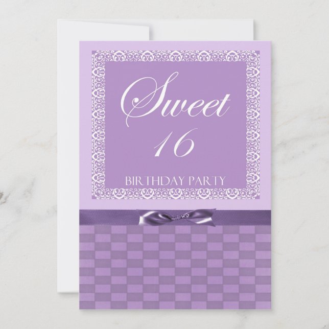 Personlig Söt 16-partsinbjudan Inbjudningar (Framsida)