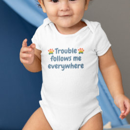 Personlig söt anpassad baby- och hund- t shirt