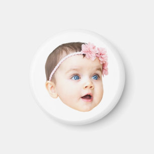 Personlig söt baby ansiktsfoto magnet