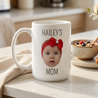 Personlig söt babyfoto för mamma kaffemugg