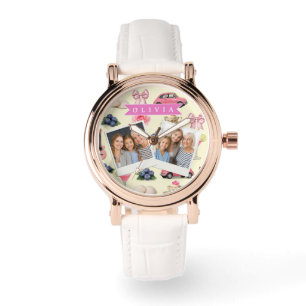 Personlig Söt Flirt Rosa Cocktailband Armbandsur