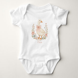 personlig söt gås för barnkammaren baby shower-gåv t shirt