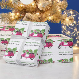 Personlig Söt God Jul | Röd Skoter Presentpapper
