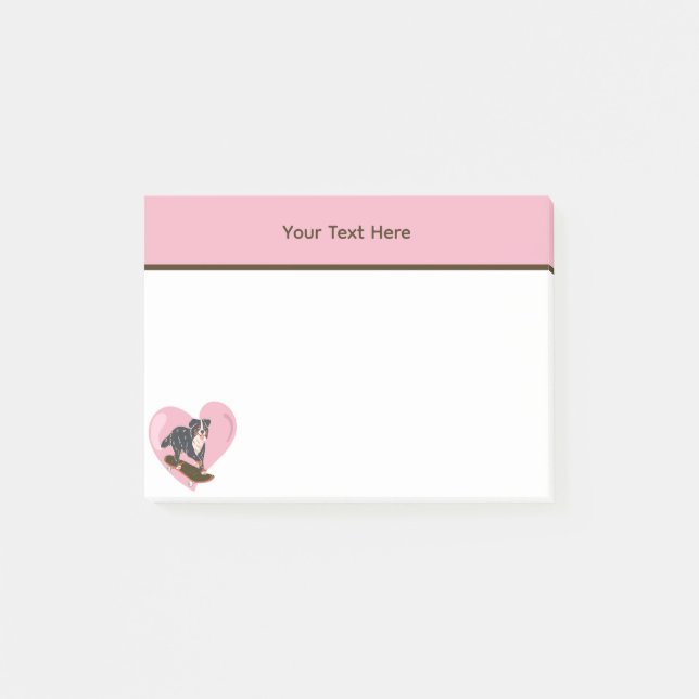 Personlig söt hund  post-it block (Framsida)