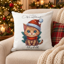 Personlig söt julkatt