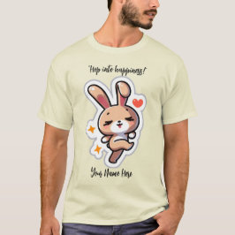 Personlig söt kanin t shirt
