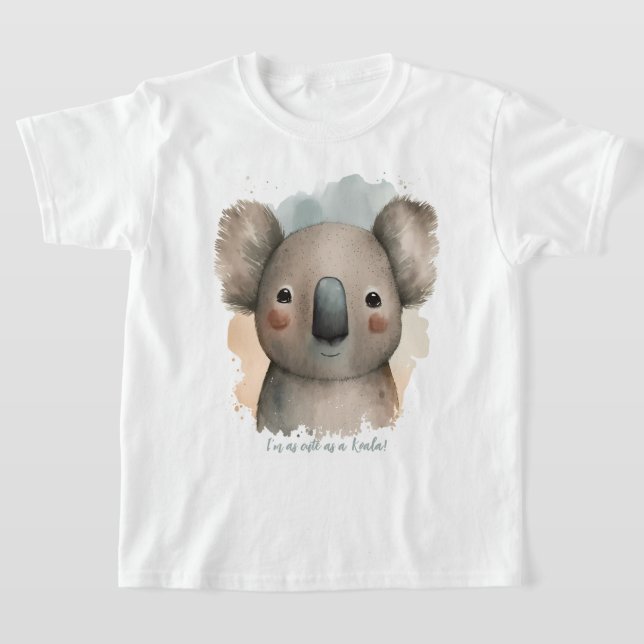 Personlig söt Koala T Shirt (Laydown)