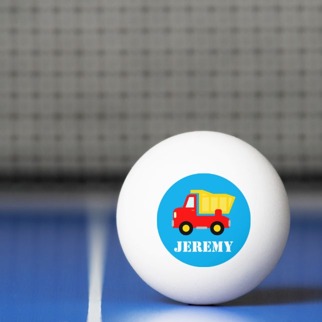 Personlig söt leksaks röda sopbil barns pingisboll (Netto)