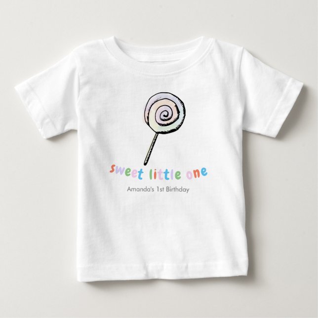 Personlig Söt Liten En Baby Flicka Barn T Shirt (Framsida)