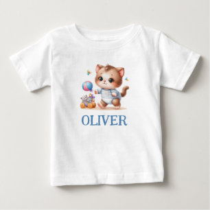 Personlig söt liten katt som spelar t shirt