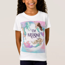 Personlig Söt Little Sjöjungfruars T-Shirt