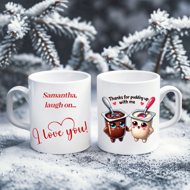 Personlig söt matmugg present till pojkvän kaffemugg (Personalized Cute Food Mug Gift for Boyfriend)