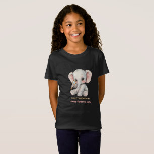 Personlig Söt Minnes Elefant Barn T-Shirt