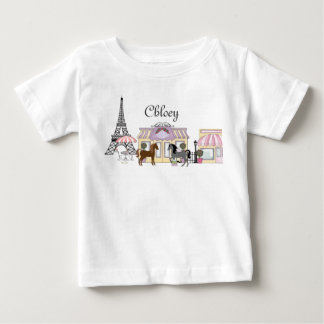 Personlig Söt Ponies Paris Horse T-Shirt