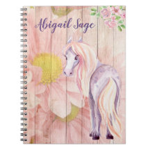 Personlig Söt Pony och Daisy Flowers Horse