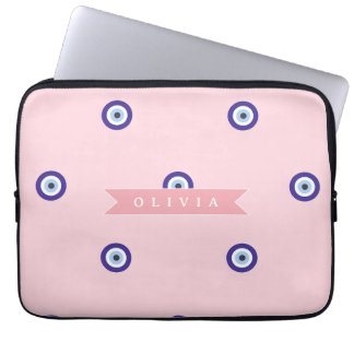 Personlig söt rosa ond ögon specialpresent laptop fodral