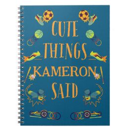 Personlig Söt Sak Min Son Sade Anteckningsbok