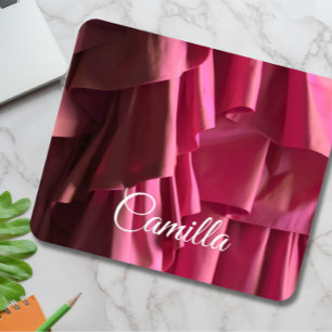 Personlig Söt Shock rosa Ruffles Mönster Musmatta