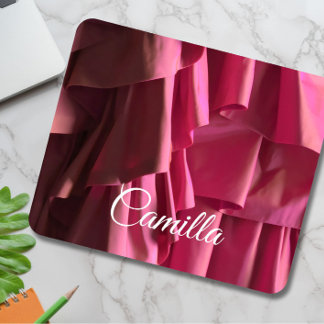 Personlig Söt Shock rosa Ruffles Mönster Musmatta
