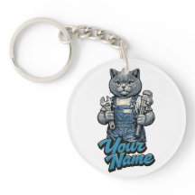 Personlig söt skotsk veckat katt-plumber