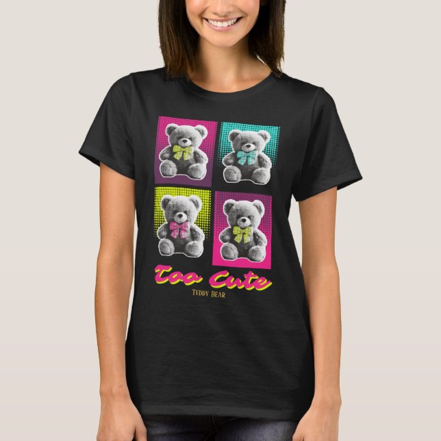 Personlig söt teddybjörn t shirt (Framsida)
